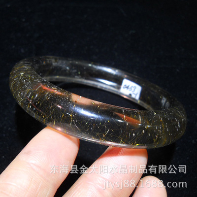 东海金发晶手镯 天然能量与匠心工艺的完美融合